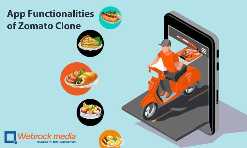 App Functionalities of Zomato Clone
