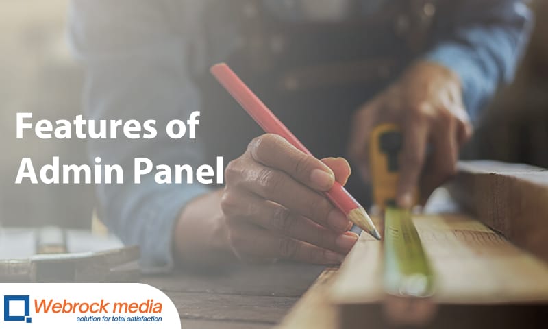 Features of Admin Panel