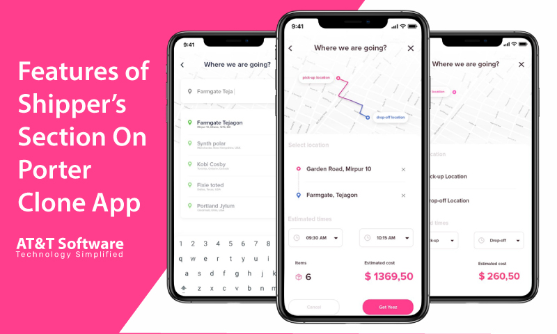Features of Shipper’s Section On Porter Clone App Features of Shipper’s Section On Porter Clone App