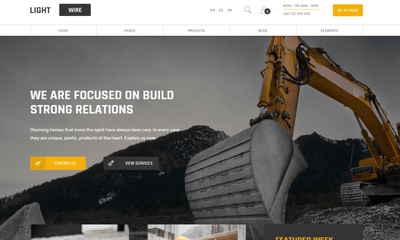 Temas de WordPress para empresas de construcción